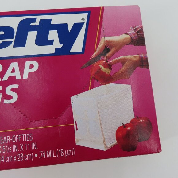 Hefty Scrap Bags With Tear Off Ties 50 Bags Discontinued UPC 013700002106 NEW - Picture 3 of 10
